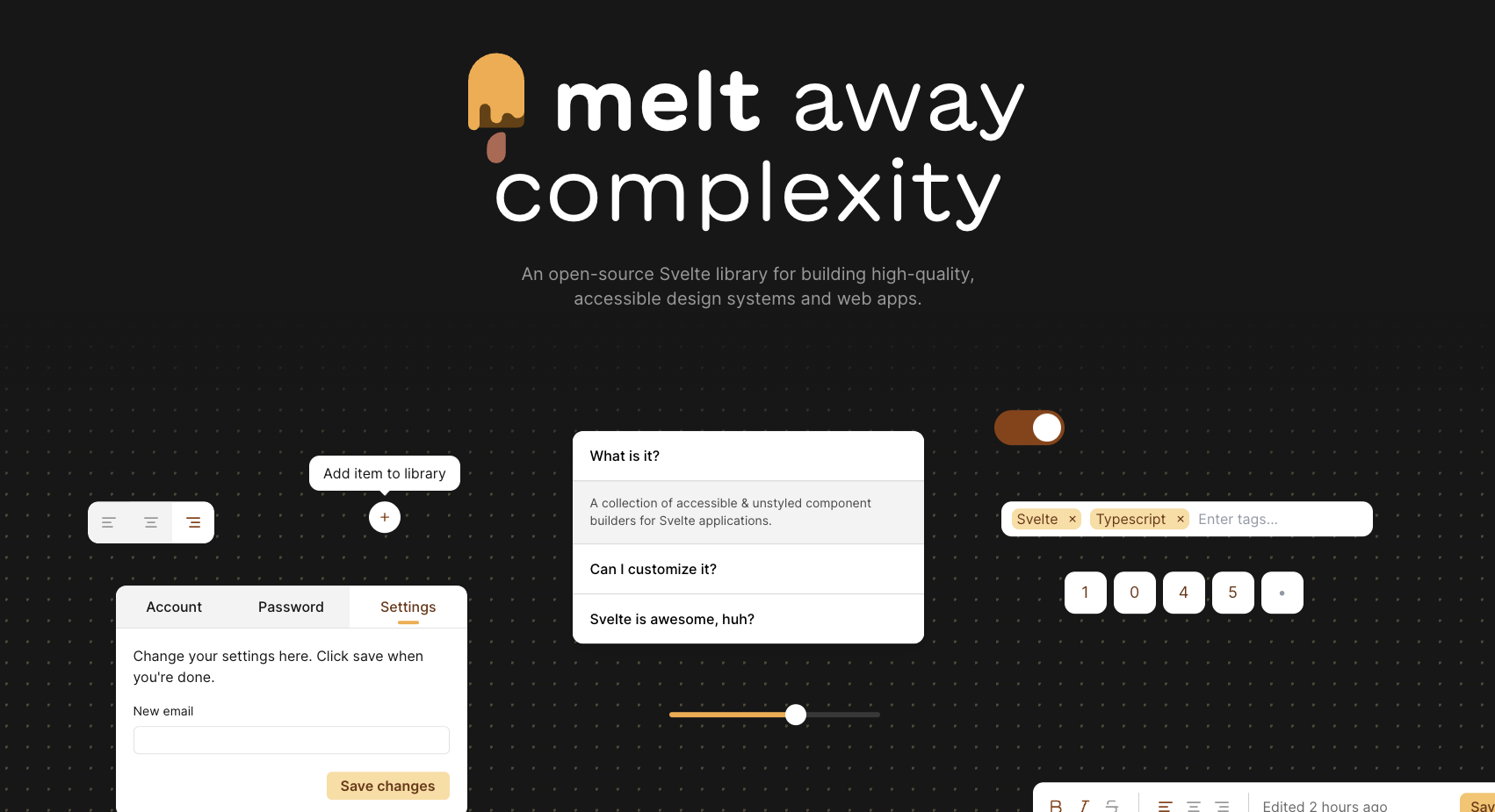 Melt UI Banner